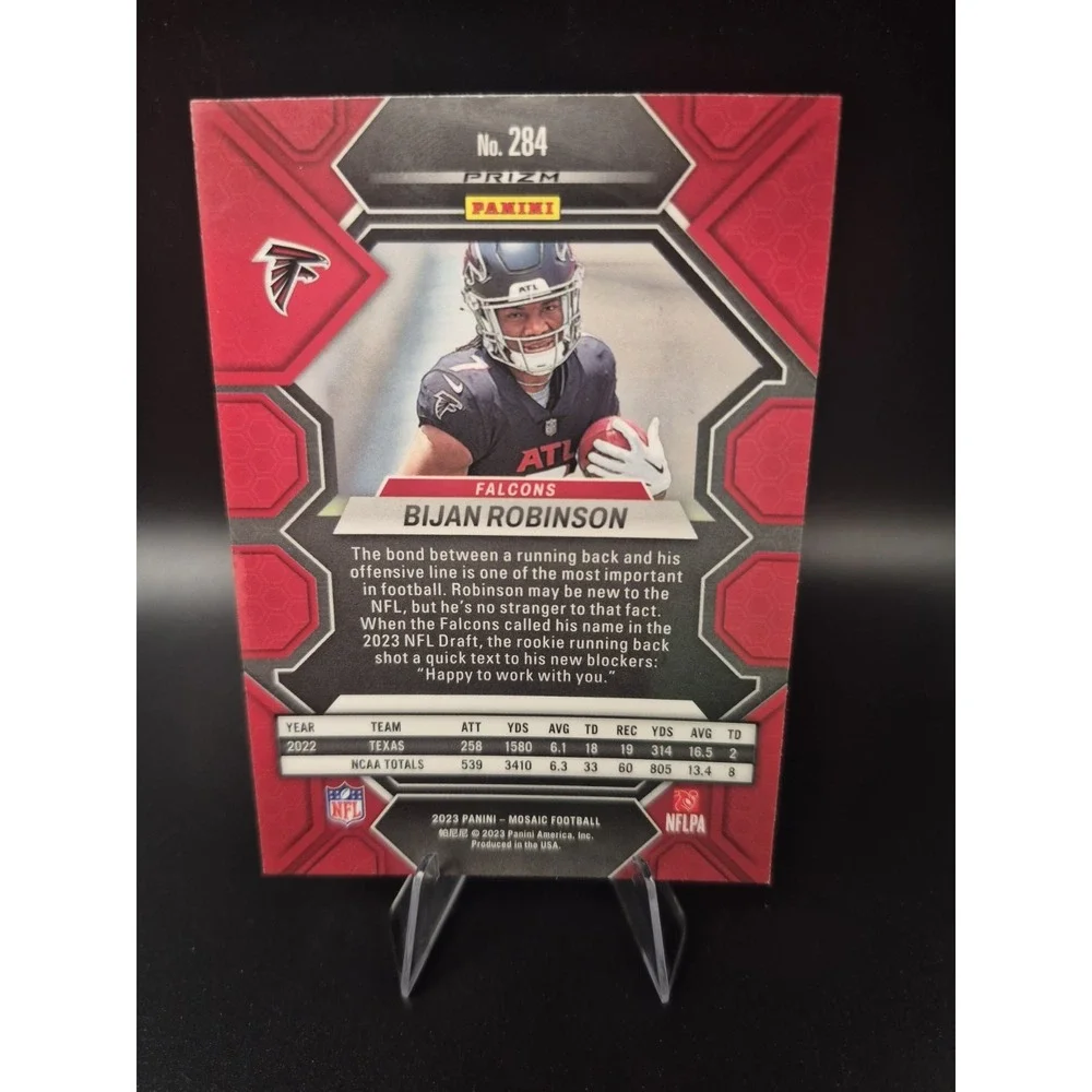 023 Panini Mosaic Rookies Bijan Robinson #284 Silver Prizm (RC) Atlanta Falcons‎